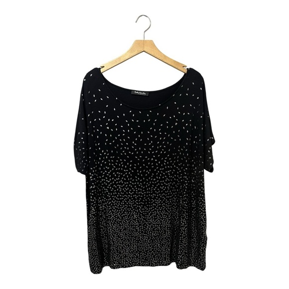 Betty Barclay Collection Women's Shirt Knit Top Black Plus Size 18  Casual - Picture 2 of 5